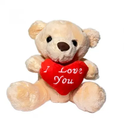 Αρκουδάκι Λούτρινο Διακοσμητικό Ύψος 12cm