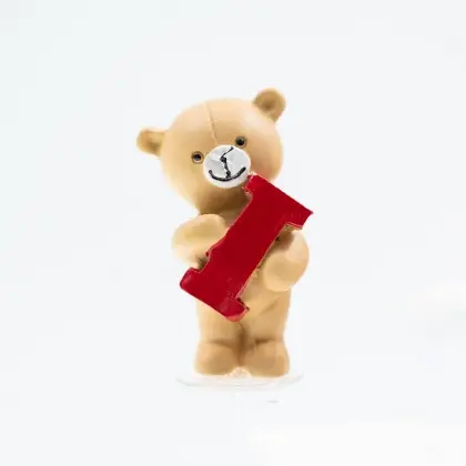 Αρκουδάκια Διακοσμητικά Τούρτας Ύψος 4cm Σετ 3 Τεμάχια