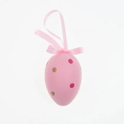 Αβγά Διακοσμητικά Από Πεπιεσμένο Χαρτί Με κορδέλα 6cm Συσκευασία 6 Τεμαχίων