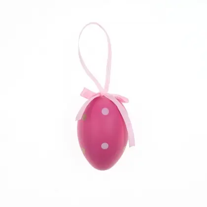 Αβγά Διακοσμητικά Από Πεπιεσμένο Χαρτί Με κορδέλα 6cm Συσκευασία 6 Τεμαχίων