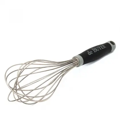 Αβγοδάρτης Επαγγελματικός De Buyer Φούσκα Inox Με Αντιολισθητική Λαβή 35cm