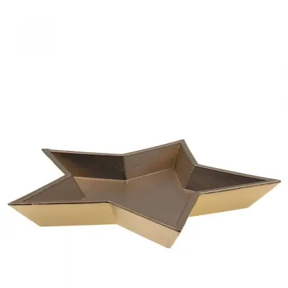 Δίσκος Ξύλινος Σε Σχήμα Αστέρι 32x32x4cm