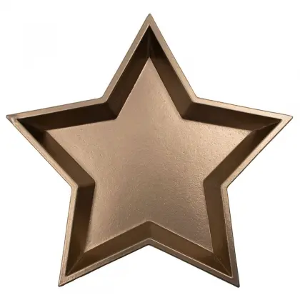 Δίσκος Ξύλινος Σε Σχήμα Αστέρι 32x32x4cm