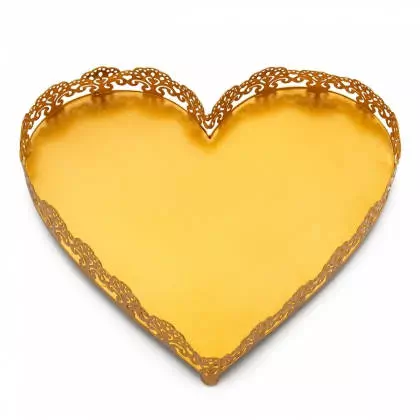 Δίσκος Μεταλλικός Καρδιά 23x21x4.5cm