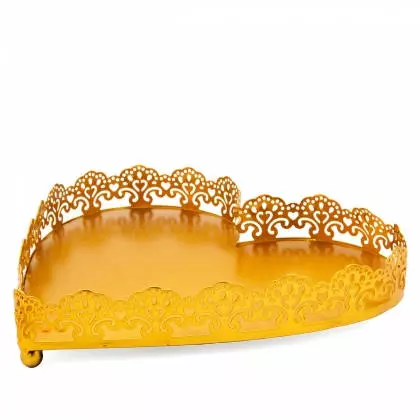 Δίσκος Μεταλλικός Καρδιά 23x21x4.5cm