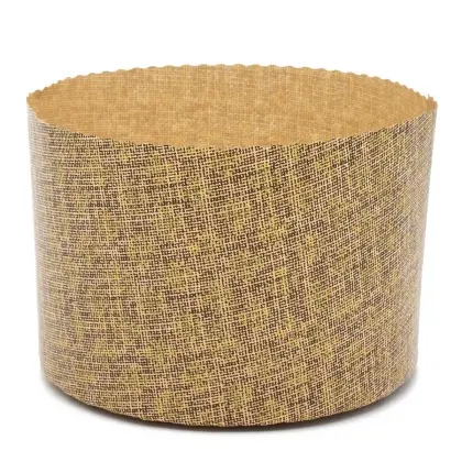 Φόρμα Ψησίματος Χάρτινη Για Panettone Φ15.5x11cm Συσκευασία 10 Τεμαχίων