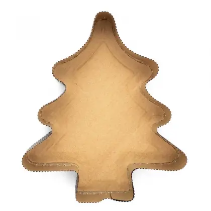 Φόρμα Ψησίματος Χάρτινη Χριστουγεννιάτικη Σε Σχήμα Δέντρο 14x16x3.5cm Συσκευασία 5 Τεμαχίων