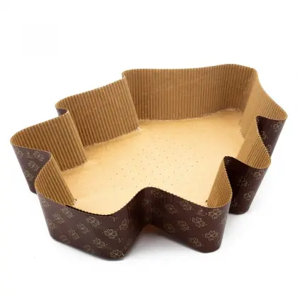 Φόρμα Ψησίματος Χάρτινη Χριστουγεννιάτικη Σε Σχήμα Δέντρο 25x33x6cm Συσκευασία 5 Τεμαχίων