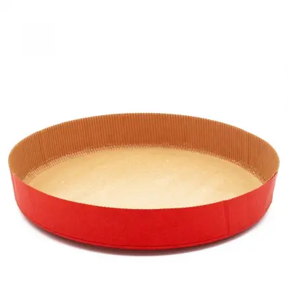 Φόρμα Ψησίματος Χάρτινη Χριστουγεννιάτικη Στρογγυλή Φ27.5x4.5cm Συσκευασία 5 Τεμαχίων