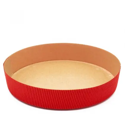 Φόρμα Ψησίματος Χάρτινη Χριστουγεννιάτικη Στρογγυλή Φ24x4.5cm Συσκευασία 5 Τεμαχίων