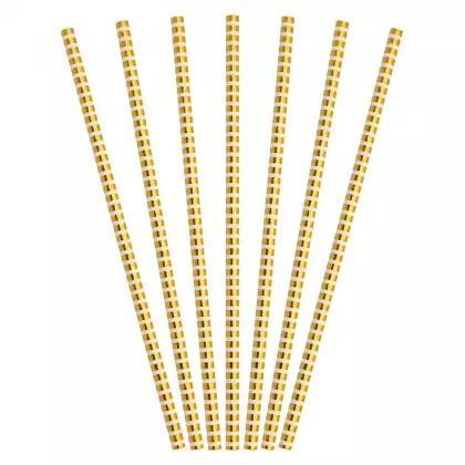 Καλαμάκια Χάρτινα 20cm Συσκευασία 25 Τεμαχίων