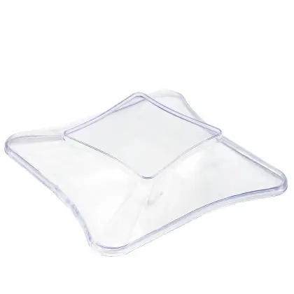 Καπάκι Για Μπωλ Πλαστικό Τετράπλευρο DK036047 250ml Συσκευασία 50 Τεμαχίων Διάφανο