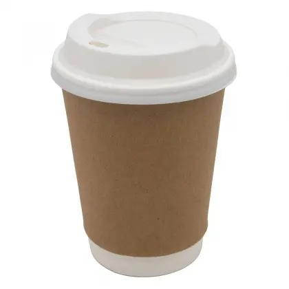 Καπάκι Πιπίλα Για Χάρτινο Ποτήρι 12-16oz Συσκευασία 100 Τεμαχίων