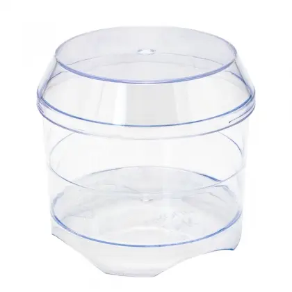 Καπάκι Διάφανο Πλαστικό Στρογγυλό για  μπωλάκι DK036051 & DK036052 & DK036086 Συσκευασία 30 Τεμαχίων