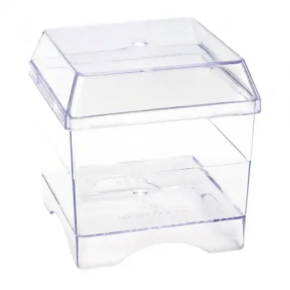 Καπάκι Πλαστικό Τετράγωνο για Μπωλάκι DK036049 60ml & DK036050 85ml Συσκευασία 30 Τεμαχίων