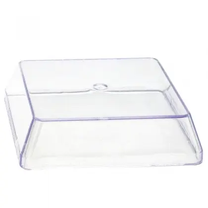 Καπάκι Πλαστικό Τετράγωνο για Μπωλάκι DK036049 60ml & DK036050 85ml Συσκευασία 30 Τεμαχίων