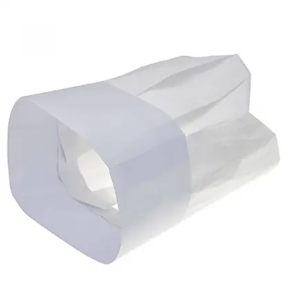 Καπέλο Chef Χάρτινο Οβάλ Λευκό Ύψος 23cm Συσκευασία 10 Τεμαχίων