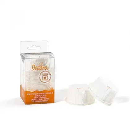 Καραμελόχαρτα Ψησίματος Σαγρέ Για Cupcakes Decora Φ5.5x3.5cm Συσκευασία 25 Τεμαχίων
