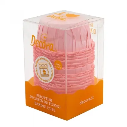 Καραμελόχαρτα Ψησίματος Σαγρέ Για Cupcakes Decora Φ5.5x3.5cm Συσκευασία 25 Τεμαχίων