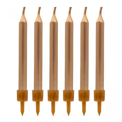 Κεράκια Ύψος 6cm Συσκευασία 6 Τεμαχίων