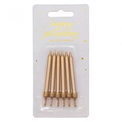 Κεράκια Ύψος 6cm Συσκευασία 6 Τεμαχίων