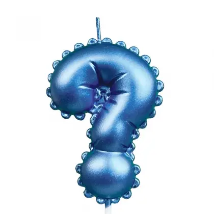 Κεράκια Γενεθλίων Ερωτηματικό Σε Σχήμα Μπαλονιού Ύψος 8cm