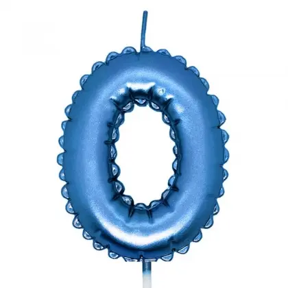 Κεράκια Γενεθλίων Νο0 Σε Σχήμα Μπαλονιού Ύψος 8cm