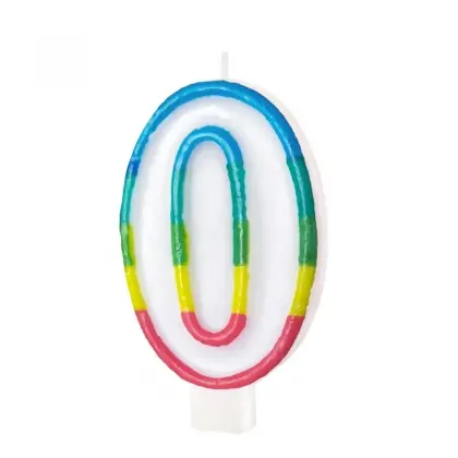 Κεράκια Γενεθλίων No0 Ύψος 6cm