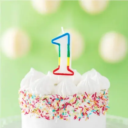 Κεράκια Γενεθλίων No1 Ύψος 6cm