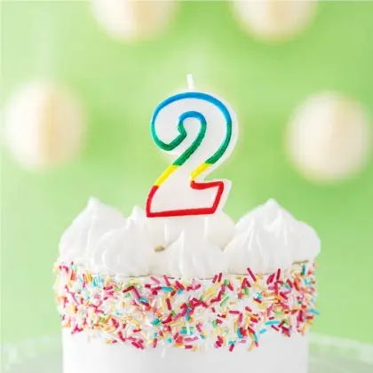 Κεράκια Γενεθλίων No2 Ύψος 6cm