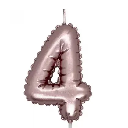 Κεράκια Γενεθλίων Νο4 Σε Σχήμα Μπαλονιού Ύψος 8cm