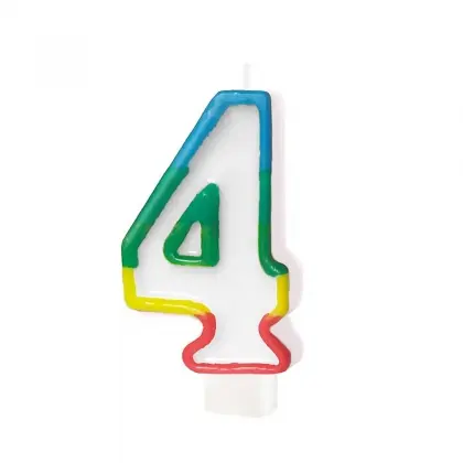 Κεράκια Γενεθλίων No4 Ύψος 6cm