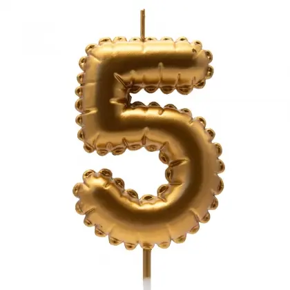 Κεράκια Γενεθλίων Νο5 Σε Σχήμα Μπαλονιού Ύψος 8cm