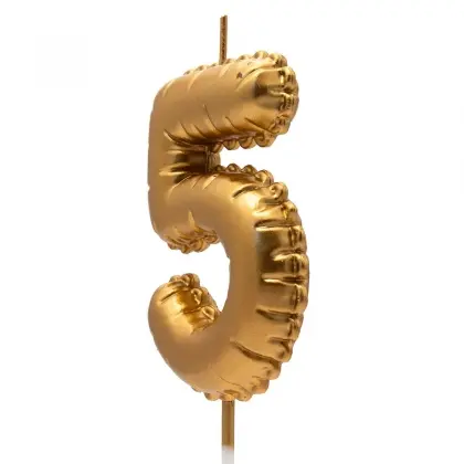 Κεράκια Γενεθλίων Νο5 Σε Σχήμα Μπαλονιού Ύψος 8cm