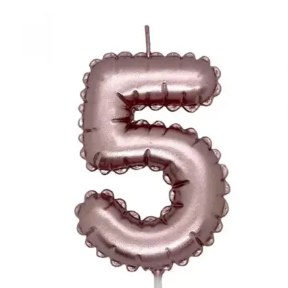 Κεράκια Γενεθλίων Νο5 Σε Σχήμα Μπαλονιού Ύψος 8cm