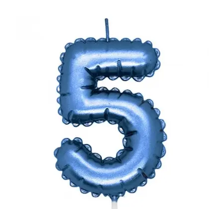 Κεράκια Γενεθλίων Νο5 Σε Σχήμα Μπαλονιού Ύψος 8cm
