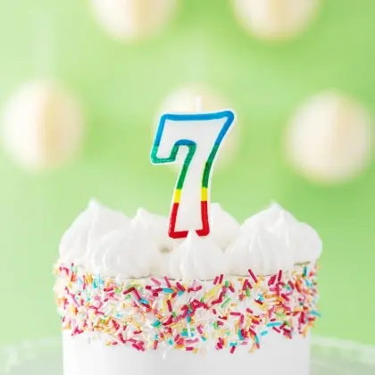 Κεράκια Γενεθλίων No7 Ύψος 6cm