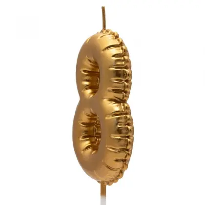 Κεράκια Γενεθλίων Νο8 Σε Σχήμα Μπαλονιού Ύψος 8cm