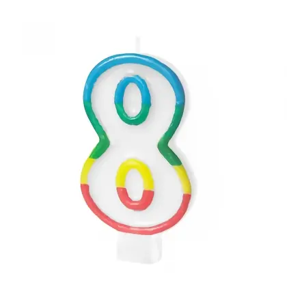 Κεράκια Γενεθλίων No8 Ύψος 6cm