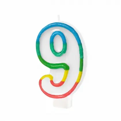 Κεράκια Γενεθλίων No9 Ύψος 6cm