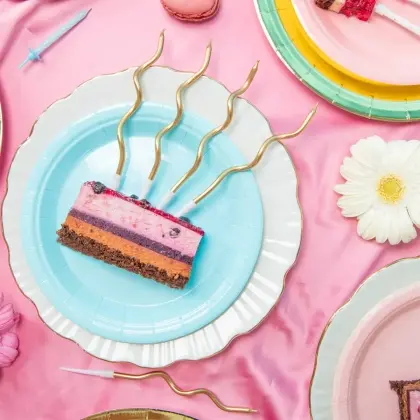 Κεράκια Γενεθλίων Spiral Ύψος 12,5cm Συσκευασία 6 Τεμαχίων