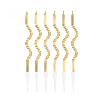 Κεράκια Γενεθλίων Spiral Ύψος 12,5cm Συσκευασία 6 Τεμαχίων