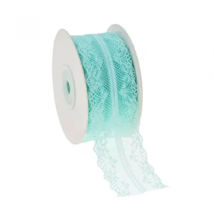 Κορδέλα Δαντέλα Διπλή Νάυλον 42mm 20y