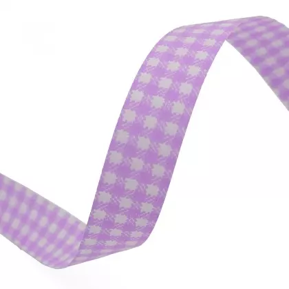 Κορδέλα Ρολάκι Καρό 16mm Ματ 45m