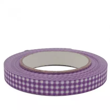 Κορδέλα Ρολάκι Καρό 16mm Ματ 45m