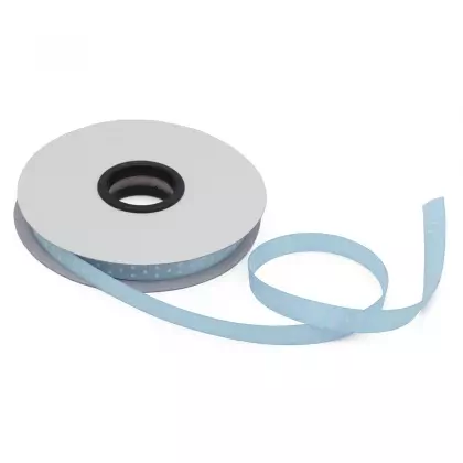 Κορδέλα Ρολάκι Πουά 12mm Σατέν Διπλής Όψης Με Ούγια 50m