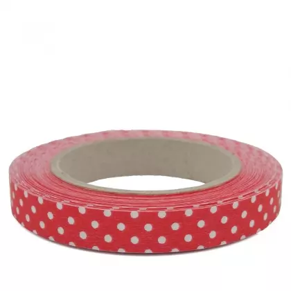 Κορδέλα Ρολάκι 16mm Ματ Πουά 45m