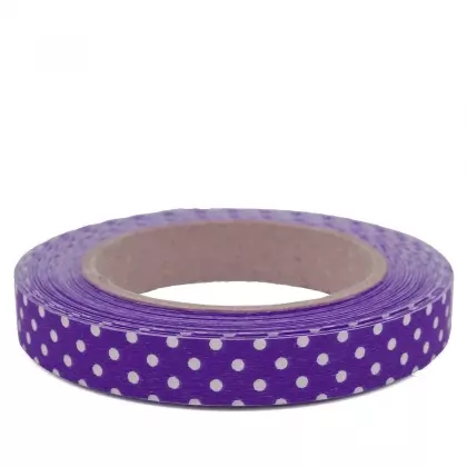 Κορδέλα Ρολάκι 16mm Ματ Πουά 45m