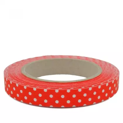 Κορδέλα Ρολάκι 16mm Ματ Πουά 45m