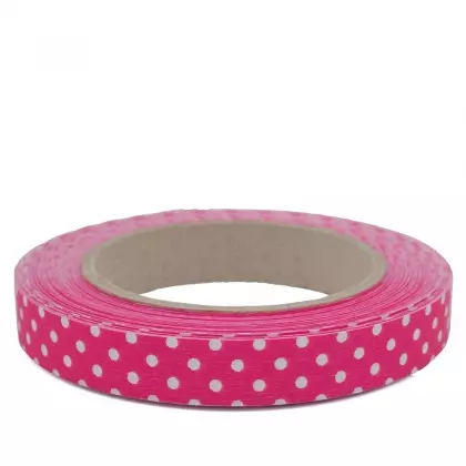 Κορδέλα Ρολάκι 16mm Ματ Πουά 45m